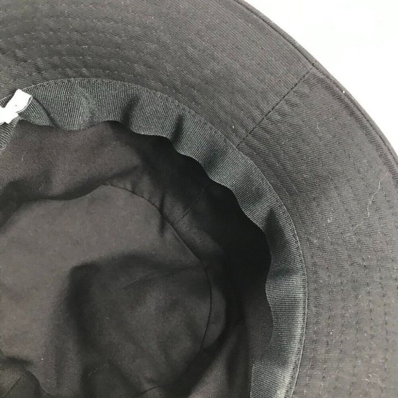 Auth CELINE AU5B968P bucket hat bob hat logo hat cotton Black/White - Picture 7 of 10